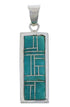 Turquoise Inlay Southwestern Pendant Jewelry EX29184